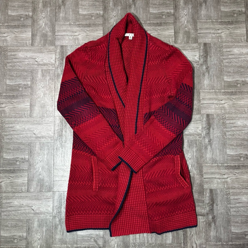 Women’s Cabi Long Knit Cardigan Open Front Sweater Size Small